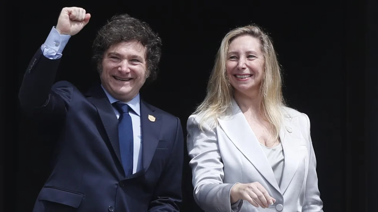 Javier Milei y Karina Milei