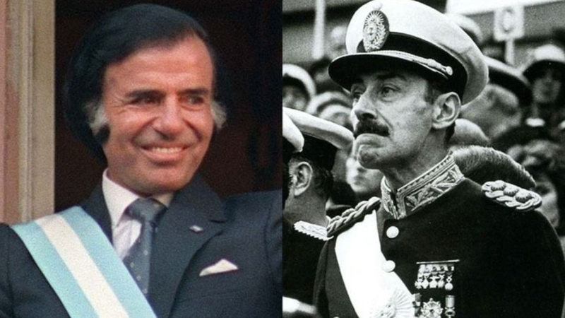 Los indultos de Carlos Menem a los militares.