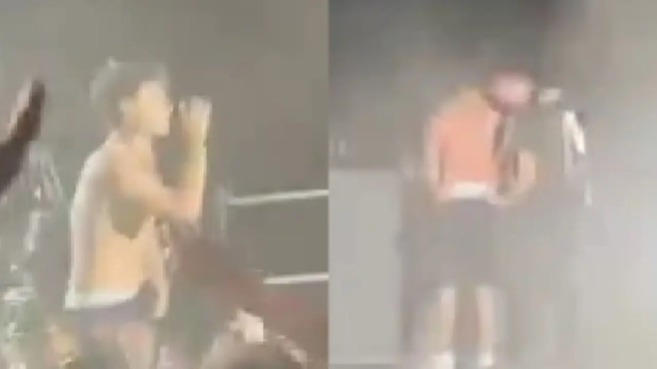 Trueno se tiró al público en un show