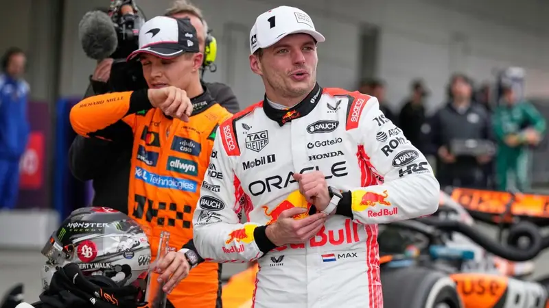 Max Verstappen y Lando Norris