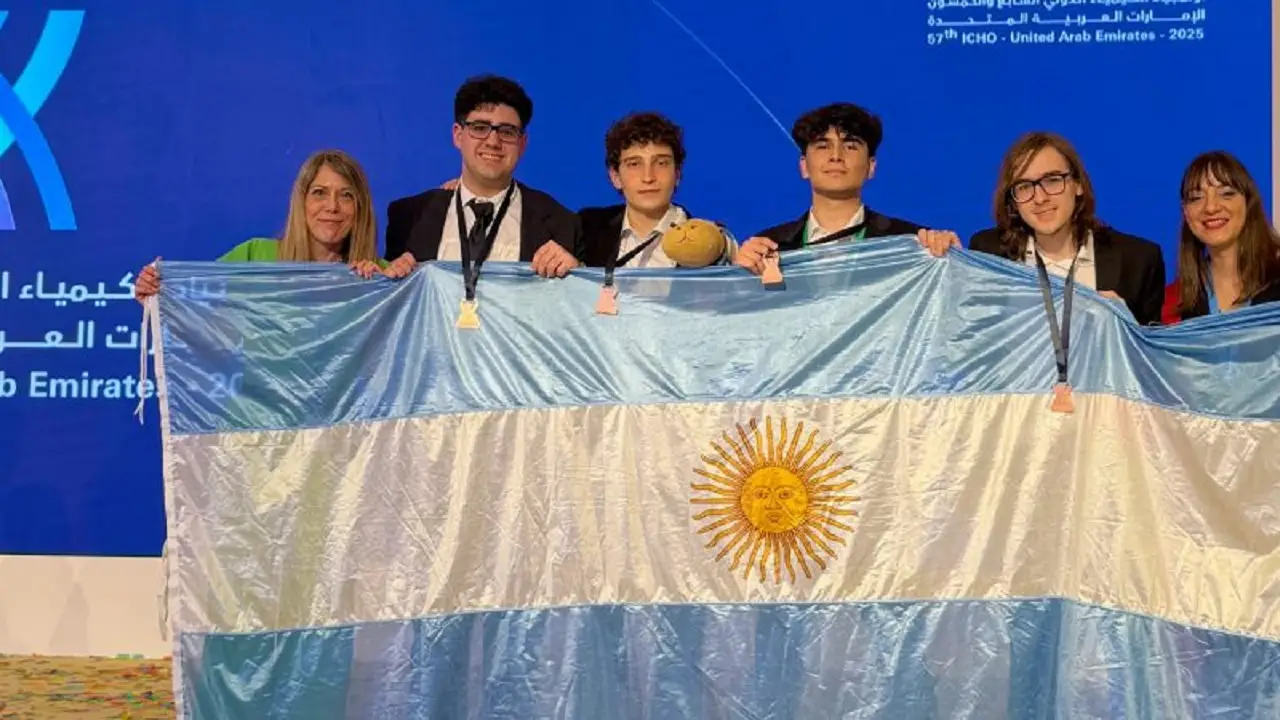El equipo argentino completo.