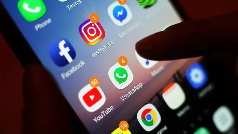 La pantalla de un celular
