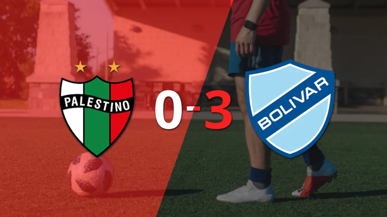 Bolívar goleó a Palestino y pasó a Octavos de Final