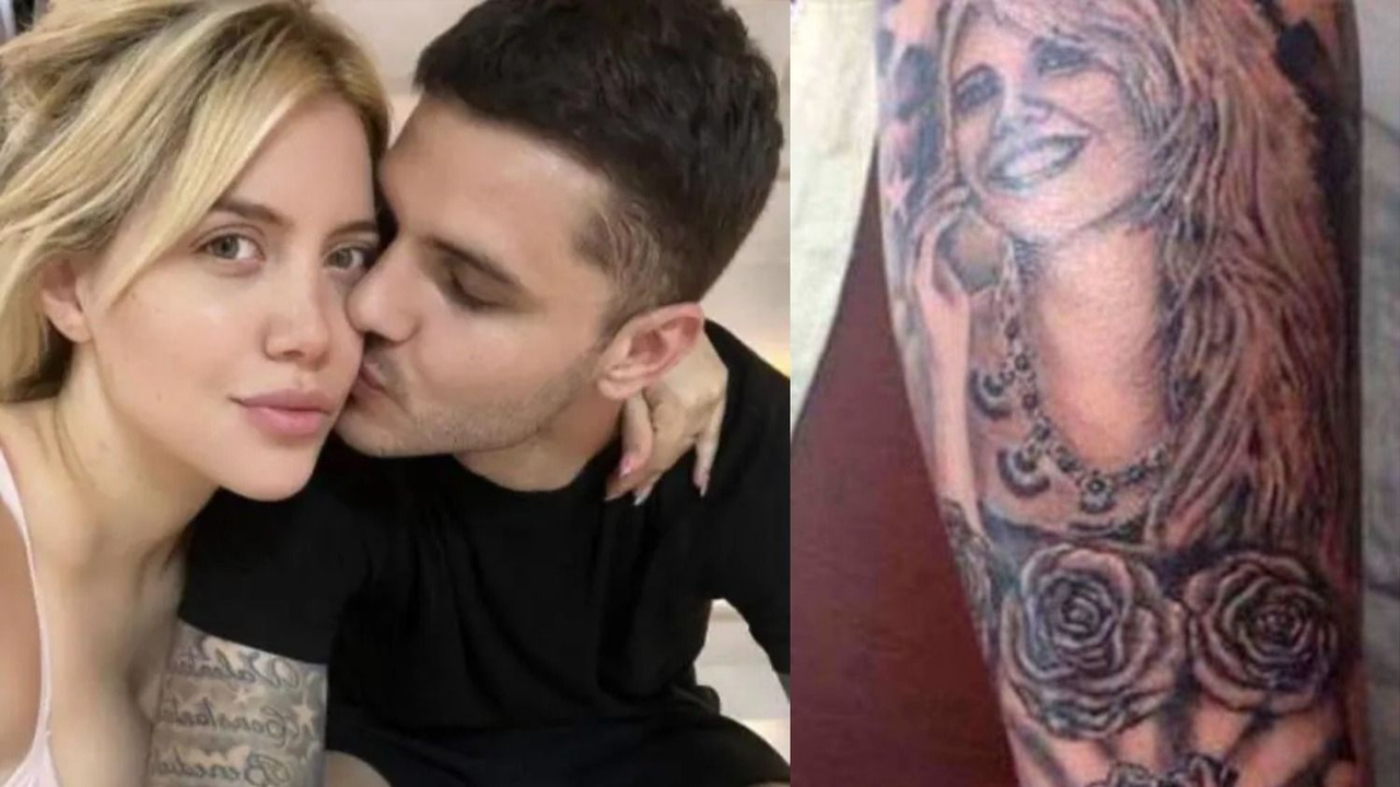 Tatuaje de la cara de Wanda que tiene Icardi.