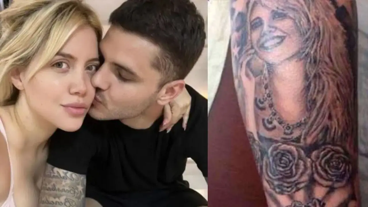 Tatuaje de la cara de Wanda que tiene Icardi.
