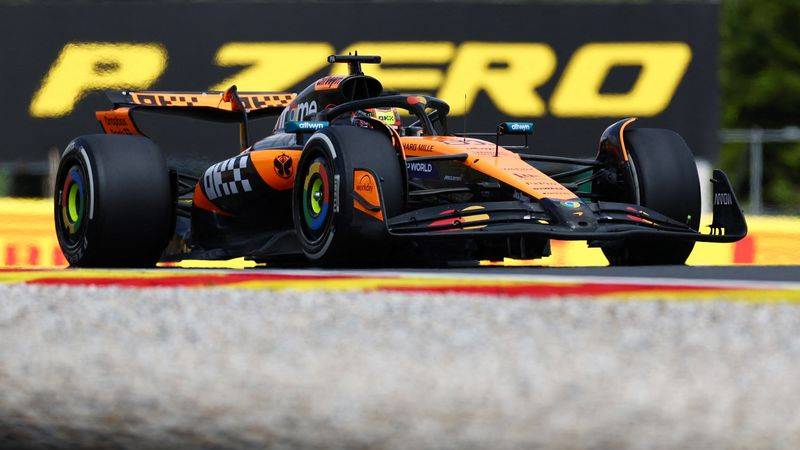 Piastri marca el mejor tiempo en la única práctica libre para el GP de Bélgica