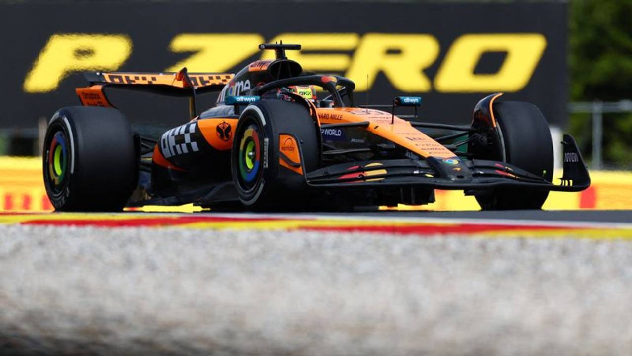 Piastri marca el mejor tiempo en la única práctica libre para el GP de Bélgica