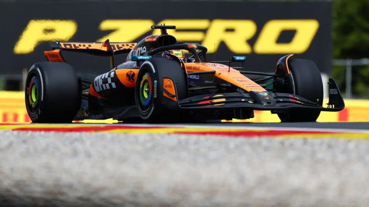 Piastri marca el mejor tiempo en la única práctica libre para el GP de Bélgica