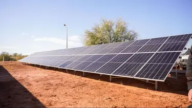 Energía renovable: a través de una obra pública clave, comenzó el montaje de un nuevo parque solar en La Rioja