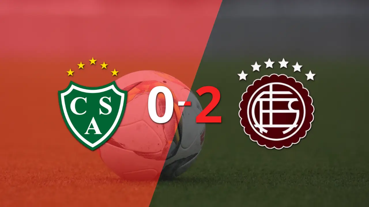 Doblete de Rodrigo Castillo en el triunfo 2-0 de Lanús frente a Sarmiento