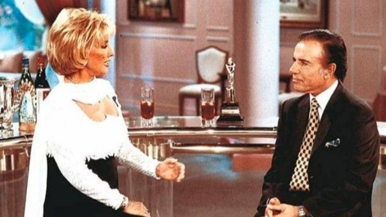 Mirtha Legrand y Carlos Menem
