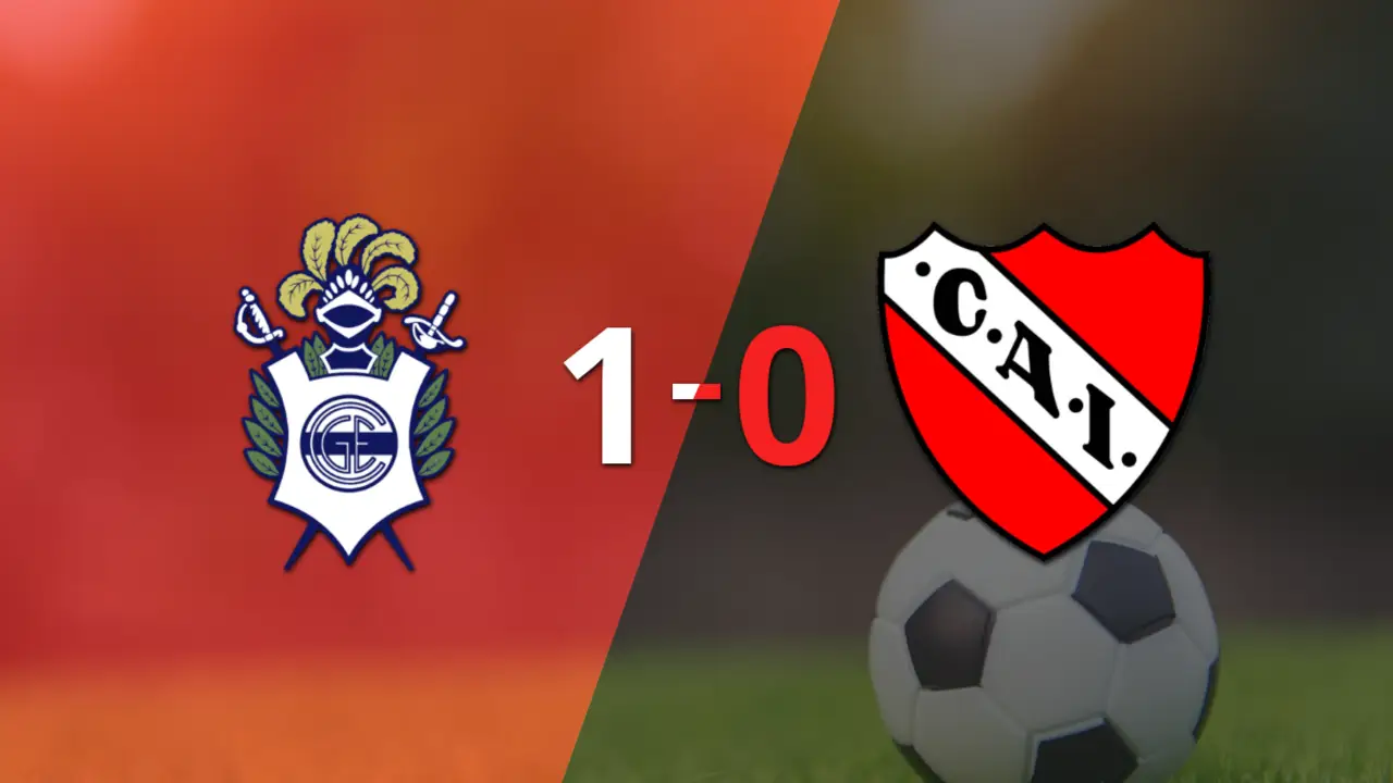 Con gol de Gastón Suso, Gimnasia le ganó a Independiente por 1 a 0