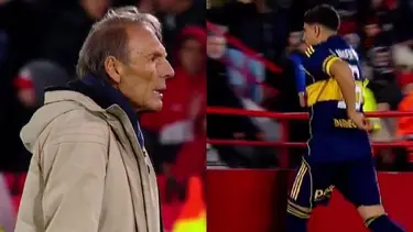 Papelón en Boca: el insólito cambio de Miguel Merentiel en medio del partido ante Huracán