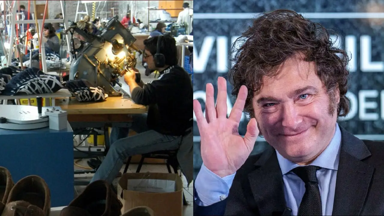 Fábrica de calzado y Javier Milei