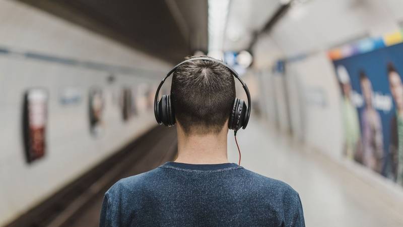 auriculares, música, oídos,