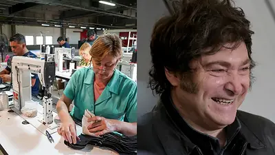 Fábrica de calzado y Javier Milei Fábrica de calzado y Javier Milei