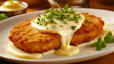 Milanesa a la suiza. Milanesa a la suiza.