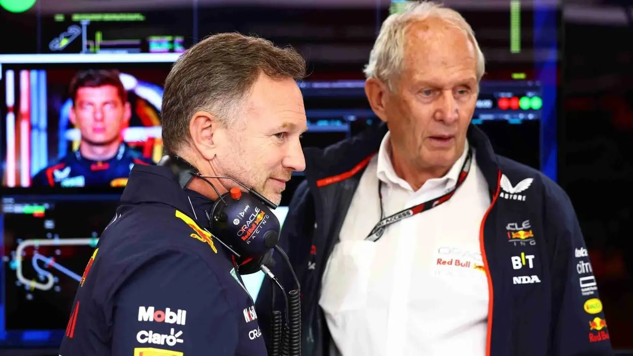 Christian Horner y Helmut Marko