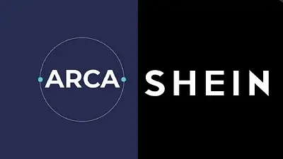 Logos de ARCA y Shein Logos de ARCA y Shein