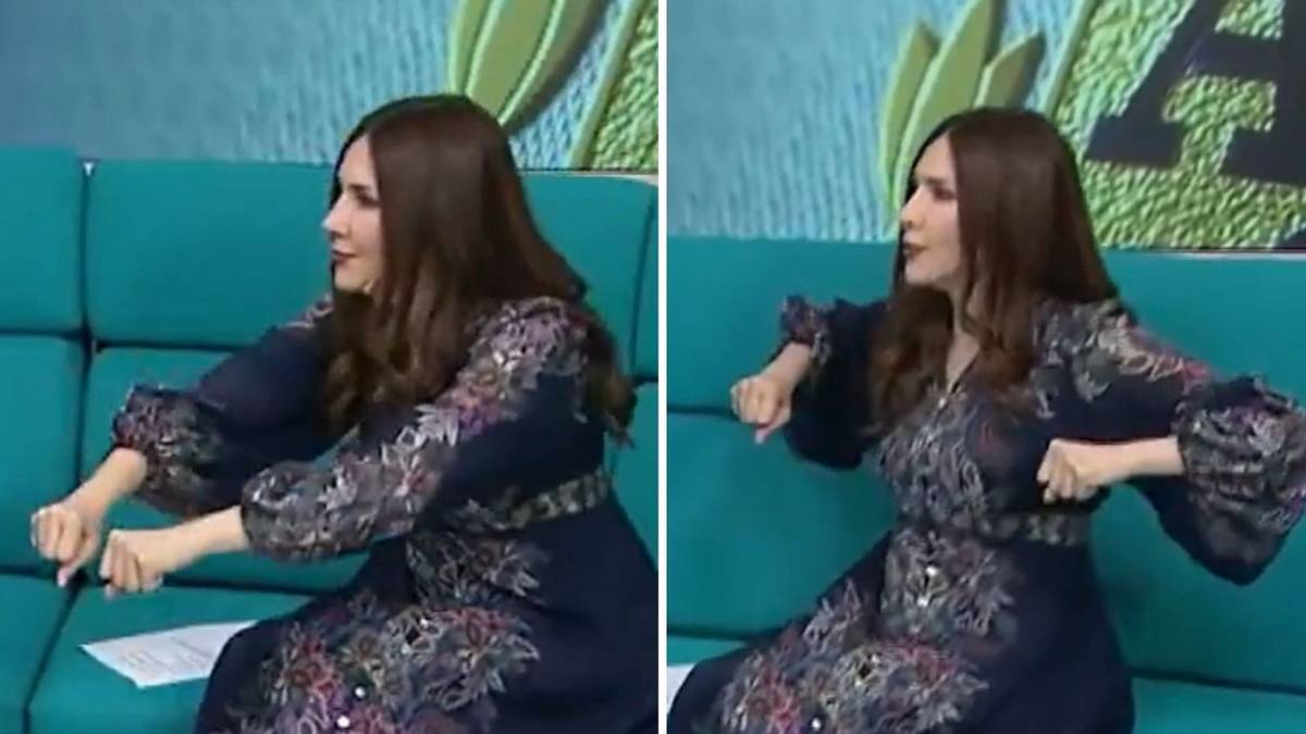 Quedó todo grabado: Cristina Pérez enloqueció en vivo y se puso a hacer el remo vikingo