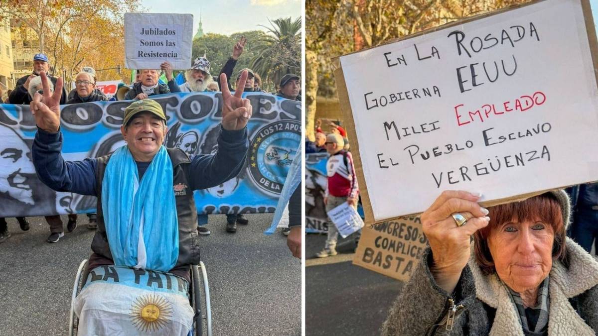Como cada miércoles, jubilados protestaron contra el ajuste de Milei
