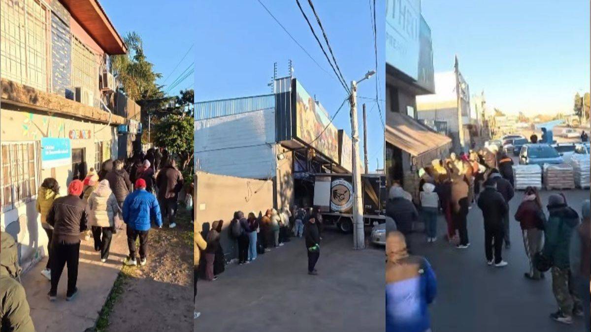 Locura en el conurbano por una oferta de carne: acamparon con cero grados en un frigorífico para ahorrar $7.000 por kilo