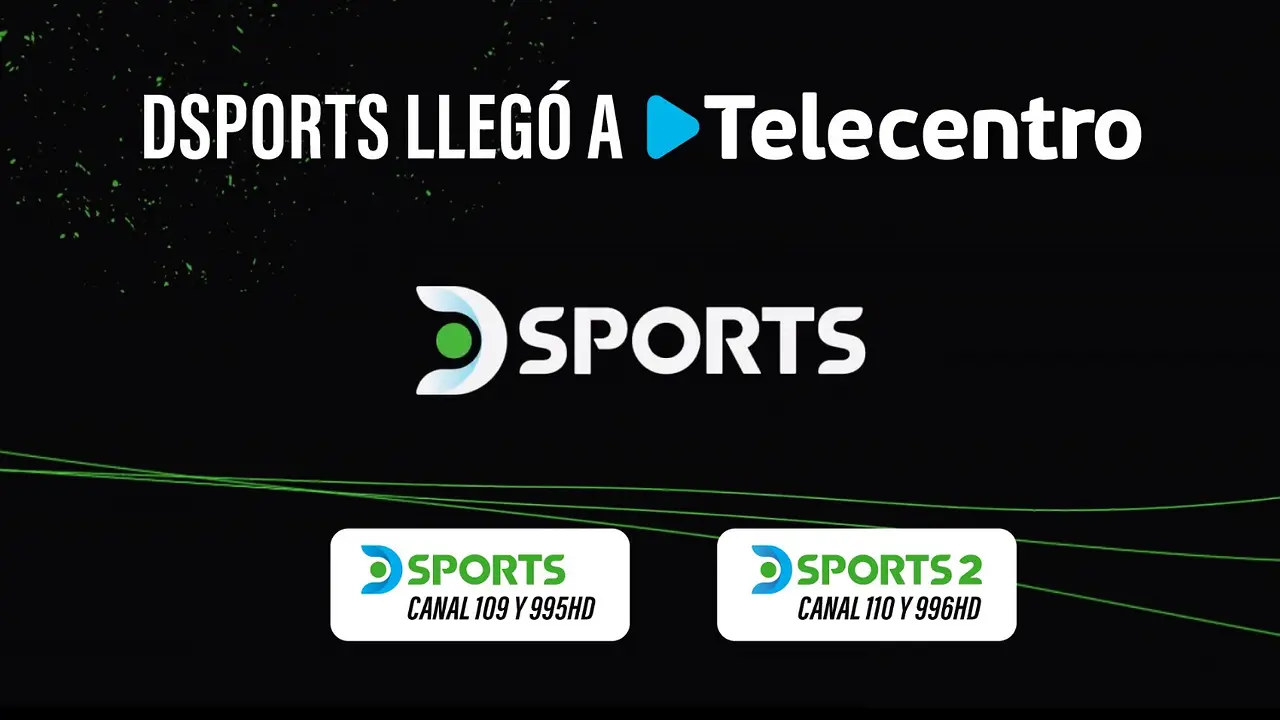 DSports se incorpora a Telecentro con cobertura deportiva y Mundial FIFA 2026.