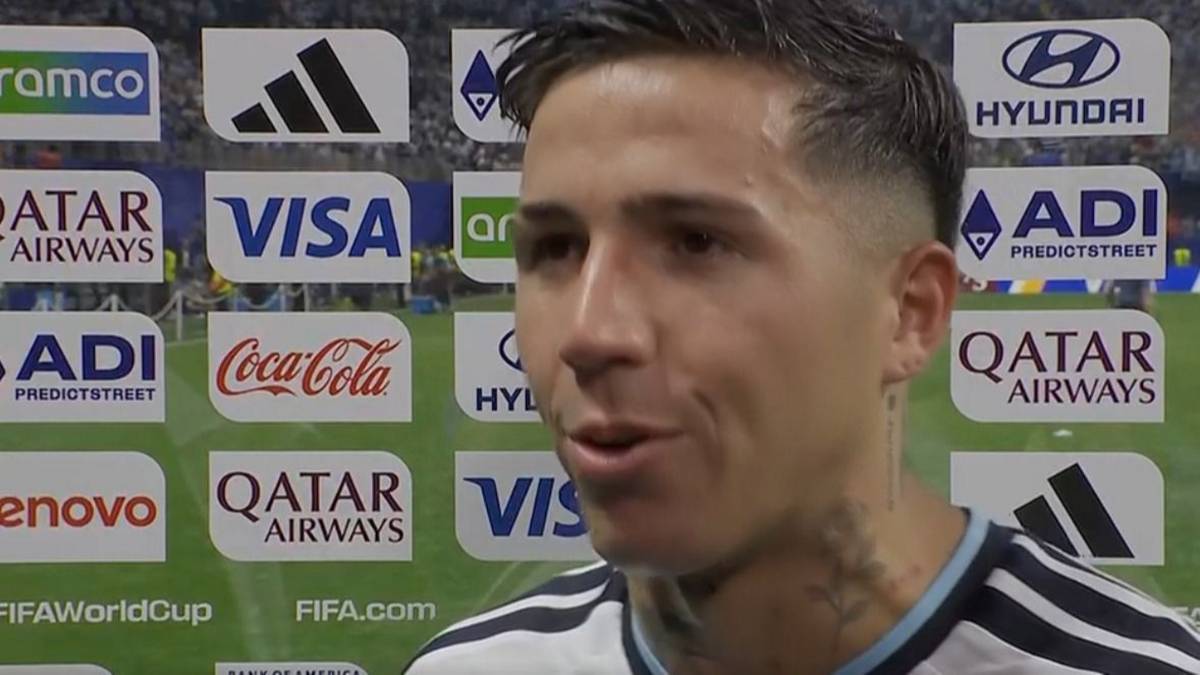 Enzo Fernández habló de su agónico gol: "Se me dio en el ùltimo minuto"