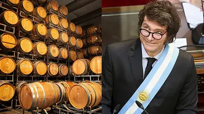 Bodega y Javier Milei Bodega y Javier Milei