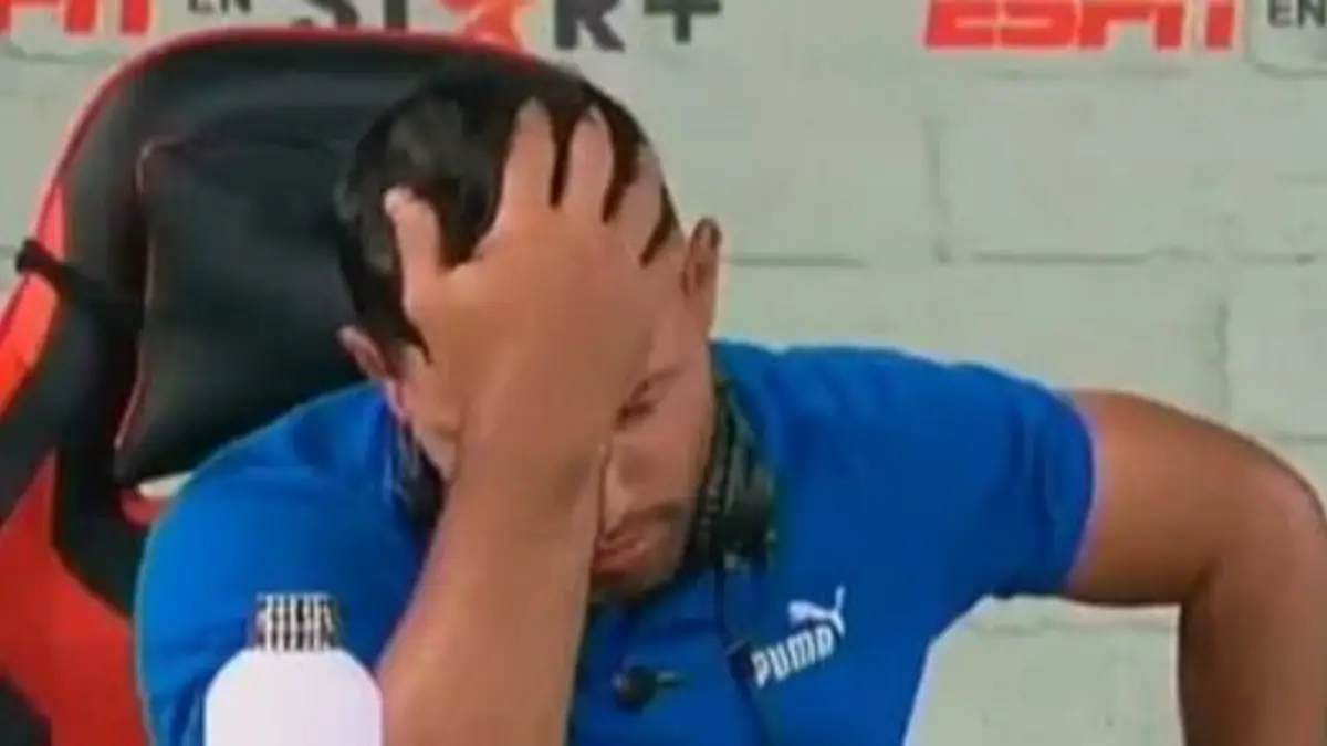 Alarma por lo que le pasó al Kun Agüero en plena transmisión de ESPN: "No sé si me agarró arritmia"