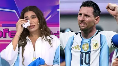 Flor de la V y Lionel Messi Flor de la V y Lionel Messi