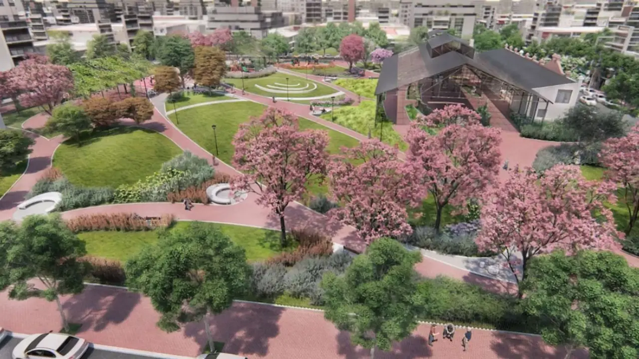 Así será la nueva plaza que construirán sobre un antiguo predio ferroviario en San Cristóbal