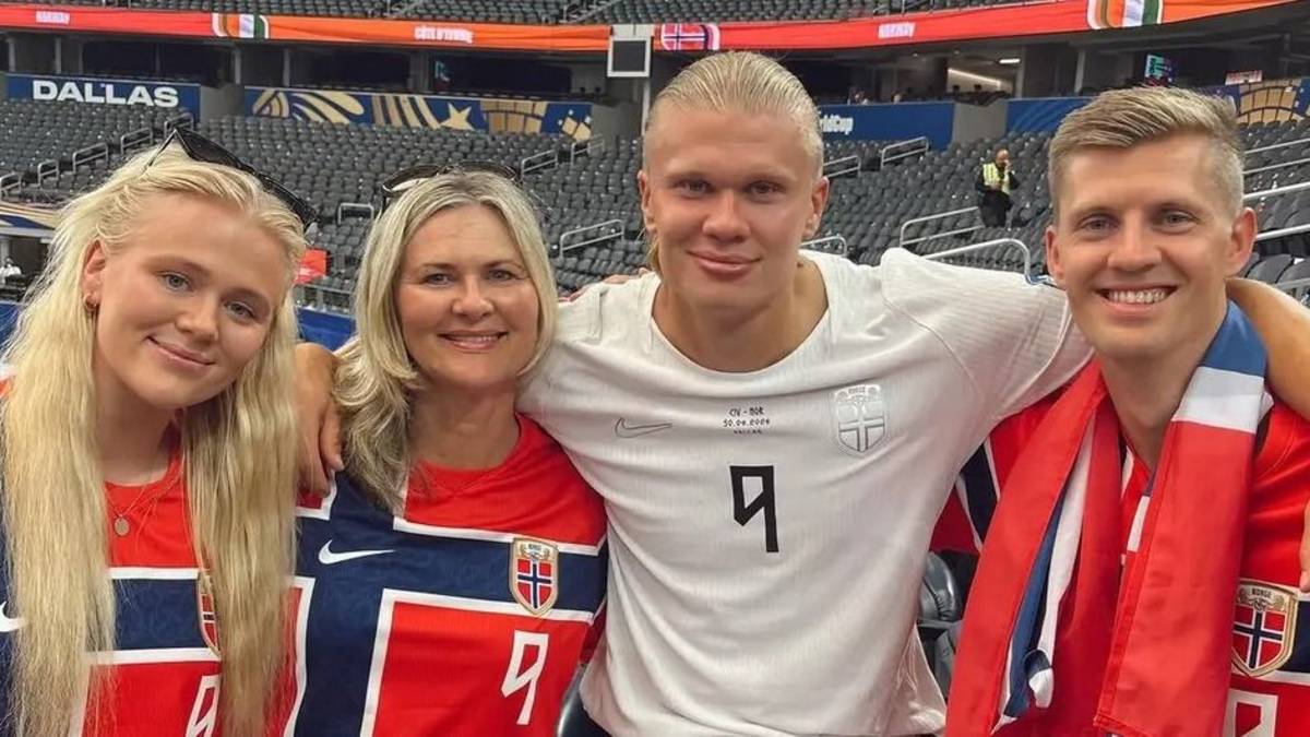 Quién es la hermana de Erling Haaland: así es Grabielle y el curioso parecido que tienen
