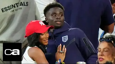 Bukayo Saka y su esposa Bukayo Saka y su esposa