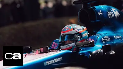 Franco Colapinto en Goodwood. Franco Colapinto en Goodwood.