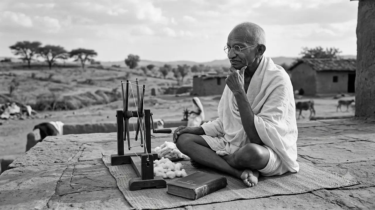 Mahatma Gandhi, pacifista: "La felicidad es cuando lo que piensas, lo que dices y lo que haces están en armonía"