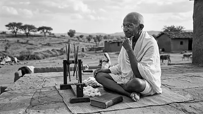 Mahatma Gandhi, pacifista: "La felicidad es cuando lo que piensas, lo que dices y lo que haces están en armonía" Mahatma Gandhi, pacifista: "La felicidad es cuando lo que piensas, lo que dices y lo que haces están en armonía"