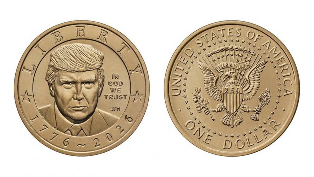La Casa de la Moneda de EEUU acuñará una moneda de 1 dólar con la imagen de Trump