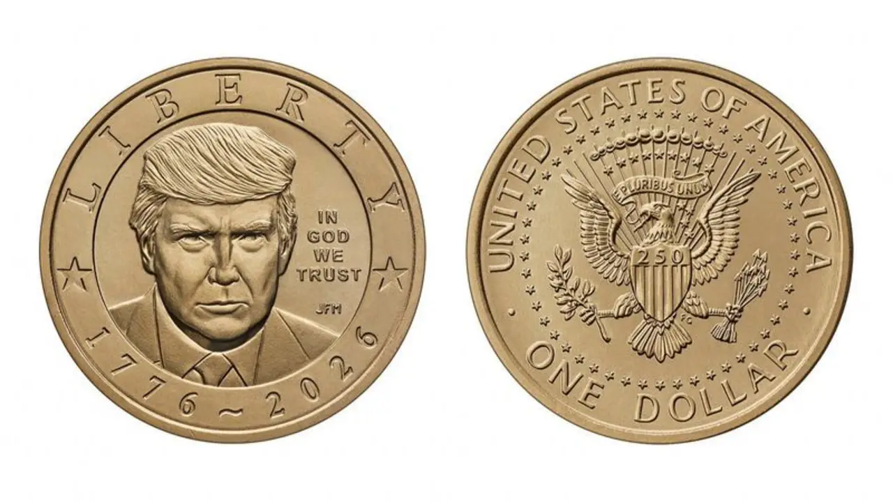 La Casa de la Moneda de EEUU acuñará una moneda de 1 dólar con la imagen de Trump