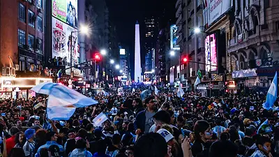 Desahogo popular: las imágenes más impactantes de los festejos en Argentina Desahogo popular: las imágenes más impactantes de los festejos en Argentina