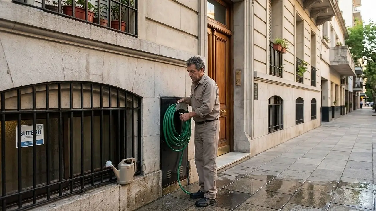 Encargados de edificio. Crédito de foto: Gemini
