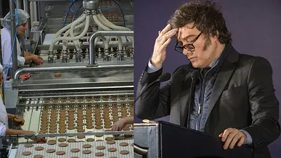Fábrica de alfajores y Javier Milei Fábrica de alfajores y Javier Milei