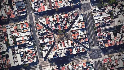 Vista aérea del pasaje Butteler Vista aérea del pasaje Butteler