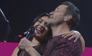 Fiesta por el nuevo estreno de Luciano Pereyra con Ángela Leiva | Música