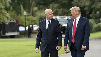Gianni Infantino y Donald Trump Gianni Infantino y Donald Trump