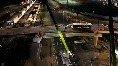 Obras en el Puente Labruna Obras en el Puente Labruna