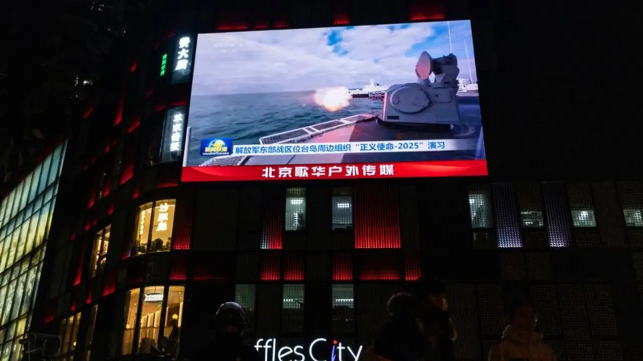 China inicia dos días de maniobras con fuego real en el estrecho de Taiwán