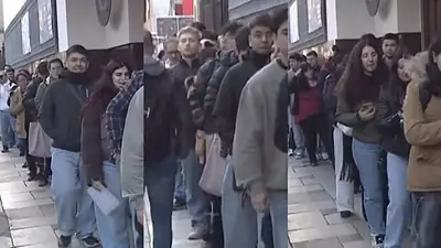 Fila eterna para conseguir trabajo: 5.000 personas para 400 puestos Fila eterna para conseguir trabajo: 5.000 personas para 400 puestos