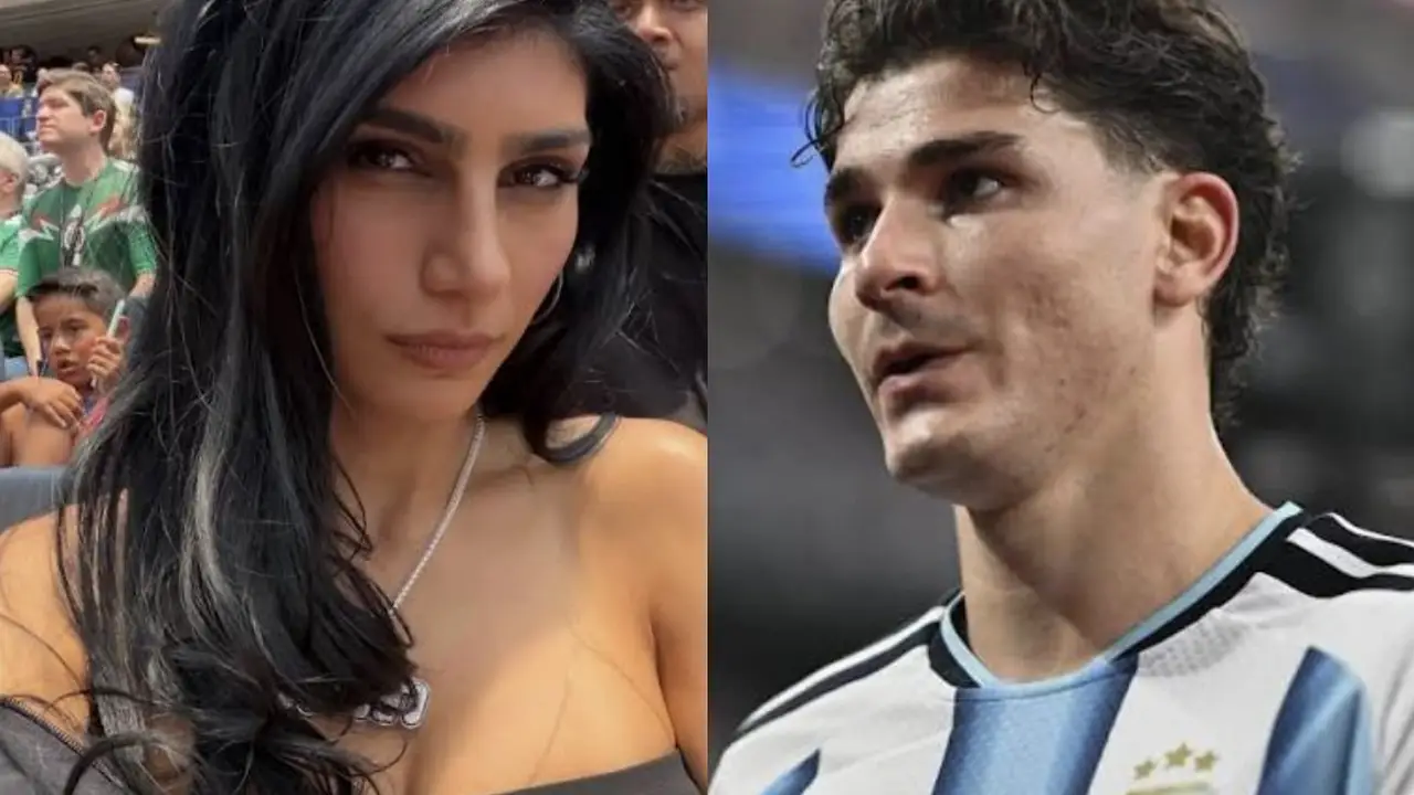 Mia Khalifa y Julián Álvarez.