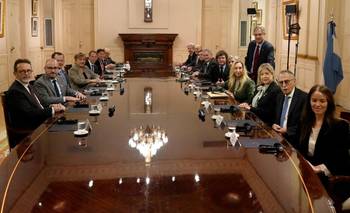 Con ausentes por enfermedad y vacaciones, Milei y su gabinete se juntaron con Georgieva | Casa rosada 